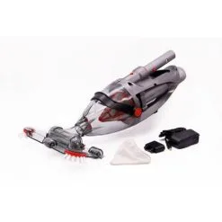 Aspirateur Piscine Manuel à Batterie Rechargeable Kokido Voltera 25 Dépôt Transparent 2 Filtres Sans Tuyau Sans Câbles